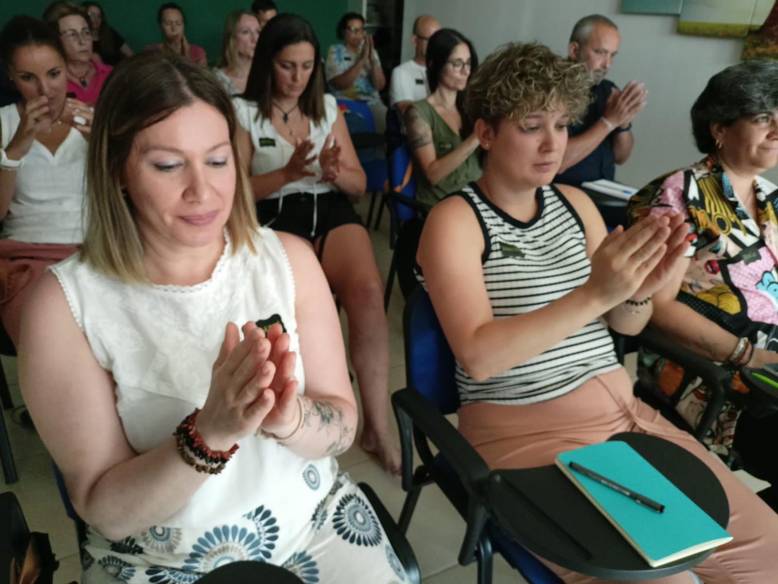 Momento durante una formación presencial 35