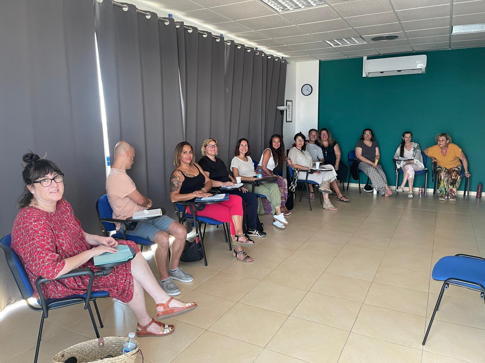Momento durante una formación presencial 38
